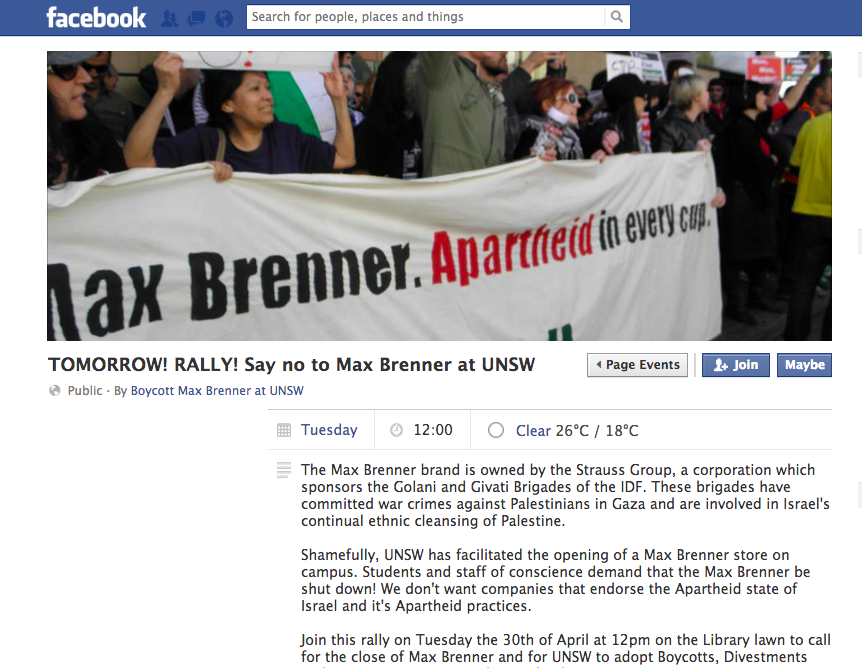'Sue me Jew': horrific hate-speech by Australian students on anti-Israel Facebook page