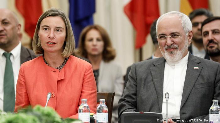 EU Foreign Affairs chief Federica Mogherini and Iranian Foreign Minister Javad Zarif in Vienna last month