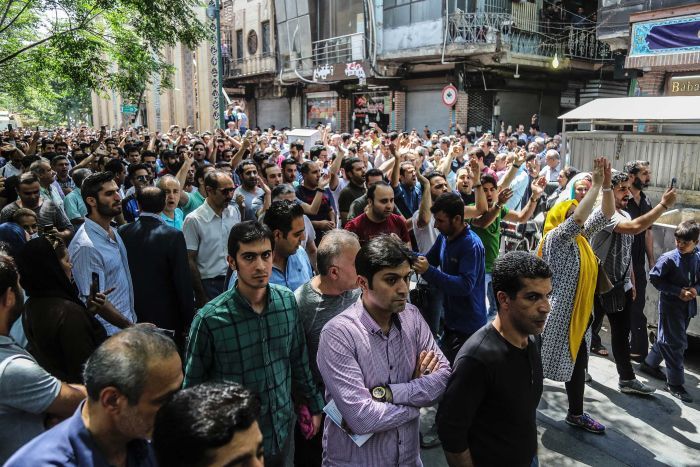 Economic pressure on Iran is spilling into street protests