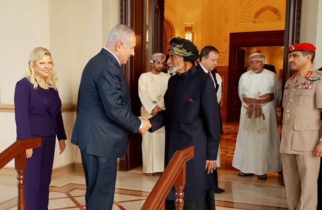 Israeli PM Netanyahu received by Oman’s Sultan Qaboos in a landmark visit in late October