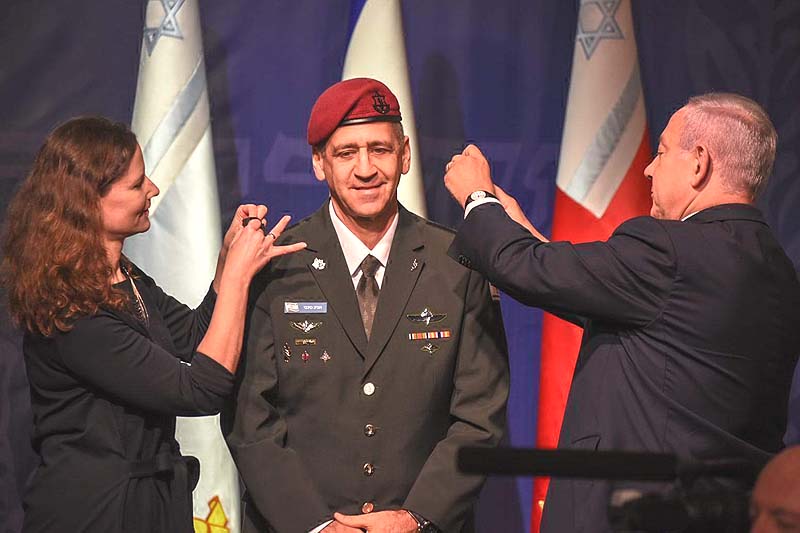 Aviv Kochavi is sworn in and receives promotion to Lt. Gen. at a ceremony in Tel Aviv