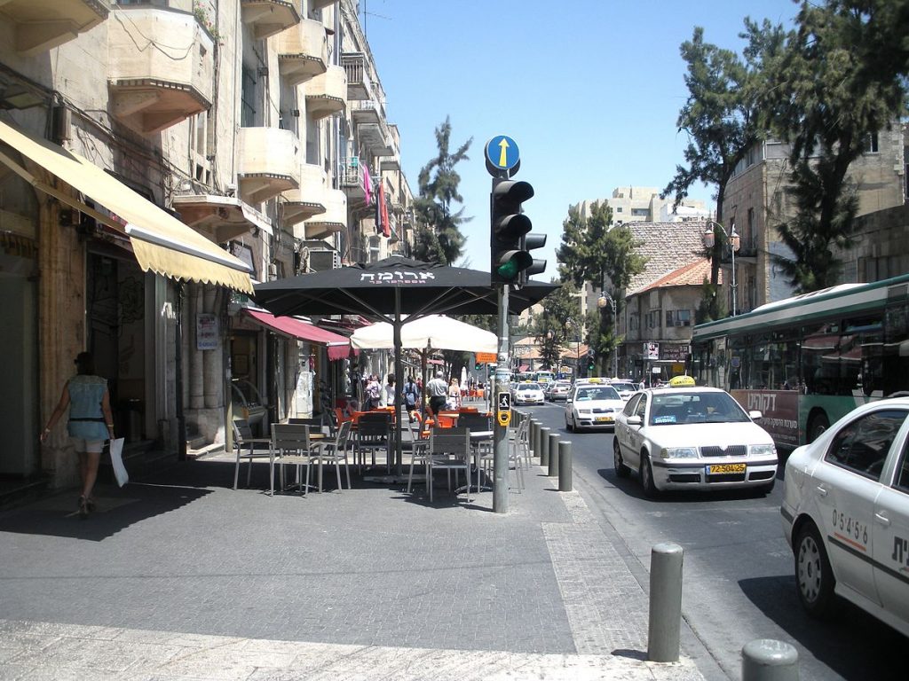 King George Street, Jerusalem - the site of the new Australian Trade and Defence Office.