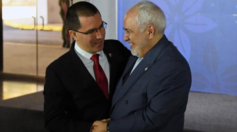 Venezuelan Foreign Minister Jorge Arreaza (L) with Iranian Foreign Minister Javad Zarif (source: Orinoco Tribune)
