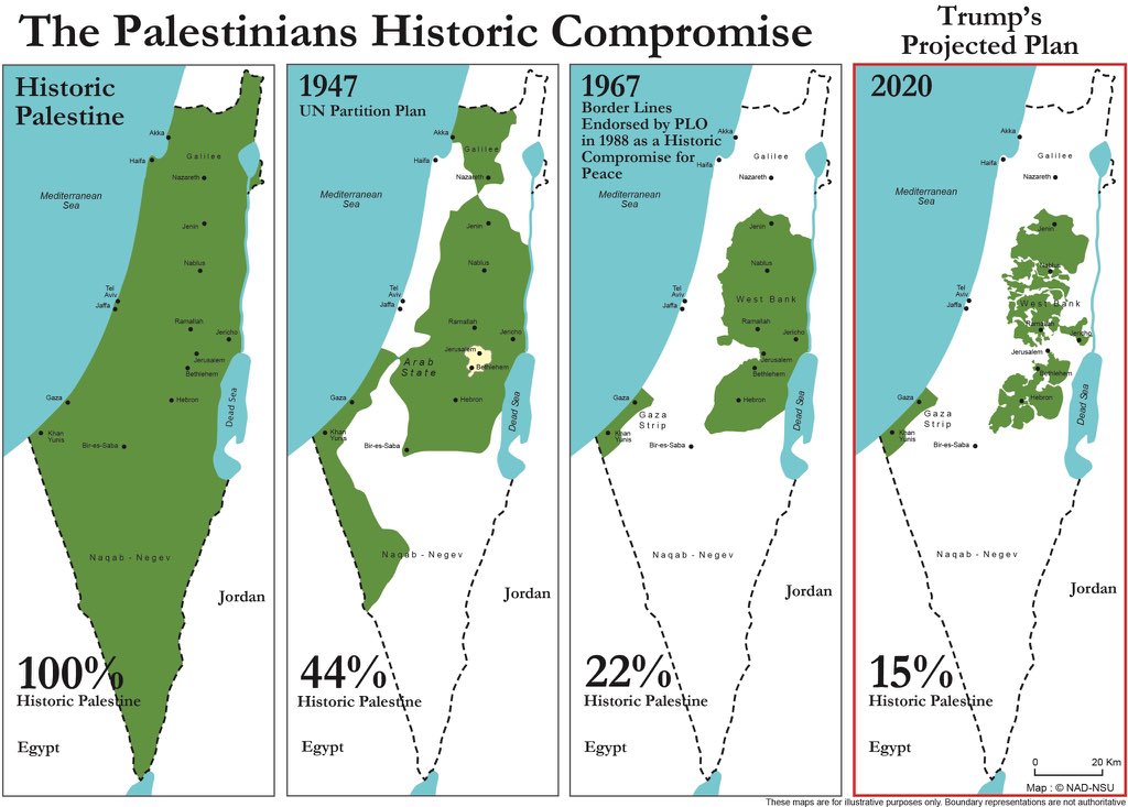 Misleading maps circulated in the wake of the Trump peace plan 