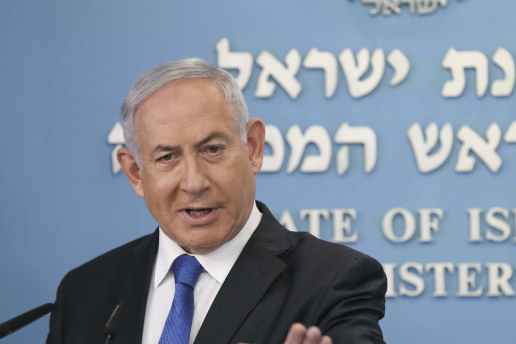 Israeli Prime Minister Benjamin Netanyahu announces full diplomatic ties will be established with the United Arab Emirates. CREDIT: EPA