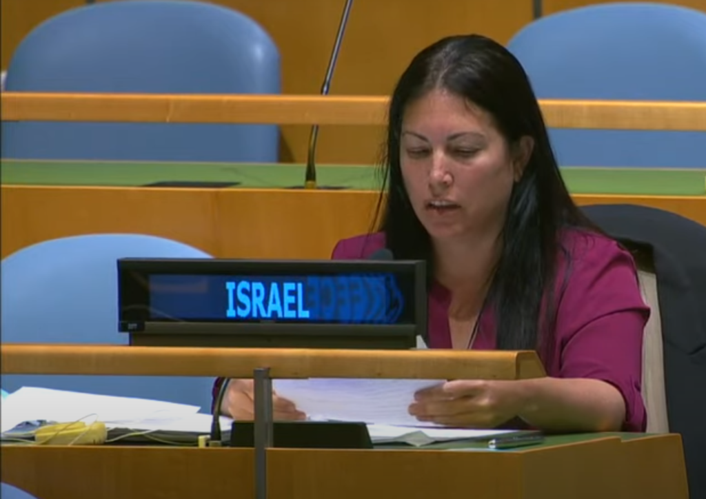 Israel's representative at the UN ECOSOC this week.