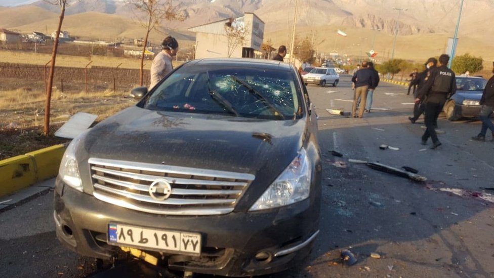 The alleged site of Fakhrizadeh’s assassination near Teheran