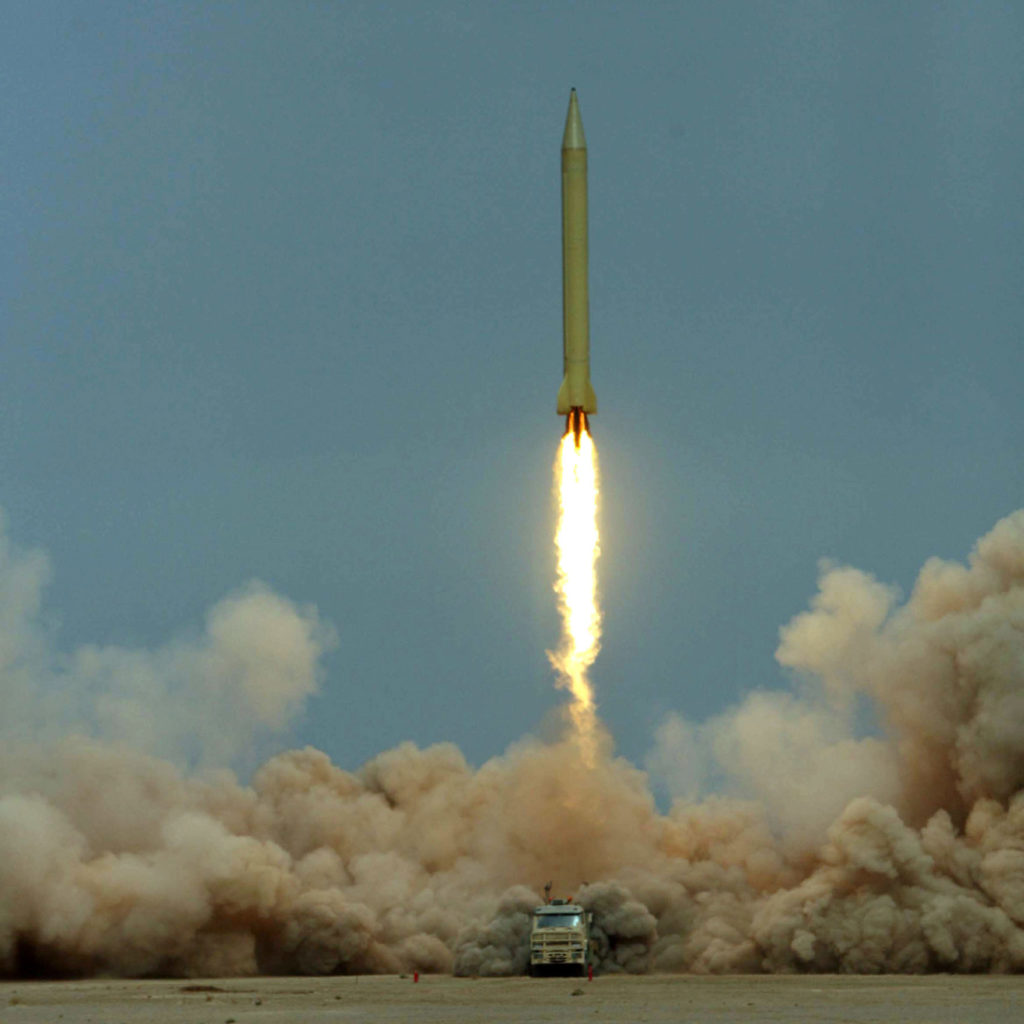 Iranian missile test (Credit: AAP /Mehr News Agency, Sajjad Safari)