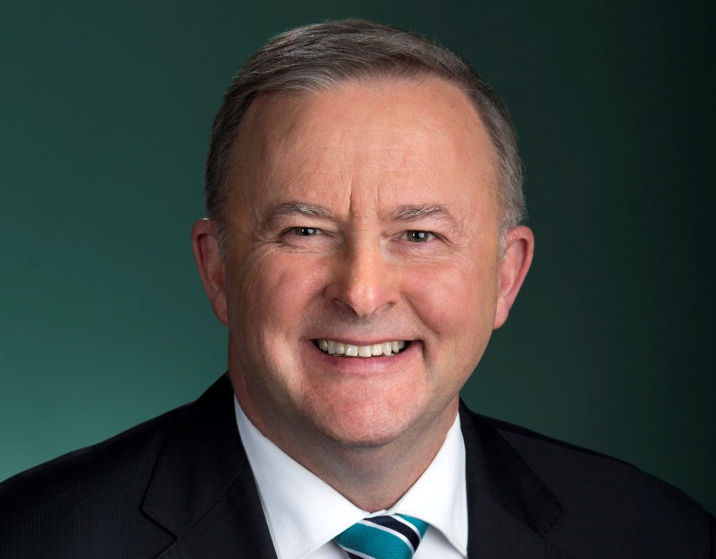 Hon Anthony Albanese, MP Federal Member for Grayndler, New South Wales, Australian Labor Party. Official Portrait. 31 July 2019. Parliament House Canberra. Image David Foote-AUSPIC/DPS.