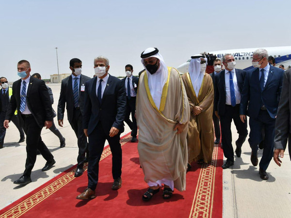 Israeli Foreign Minister Yair Lapid arrives in Bahrain
