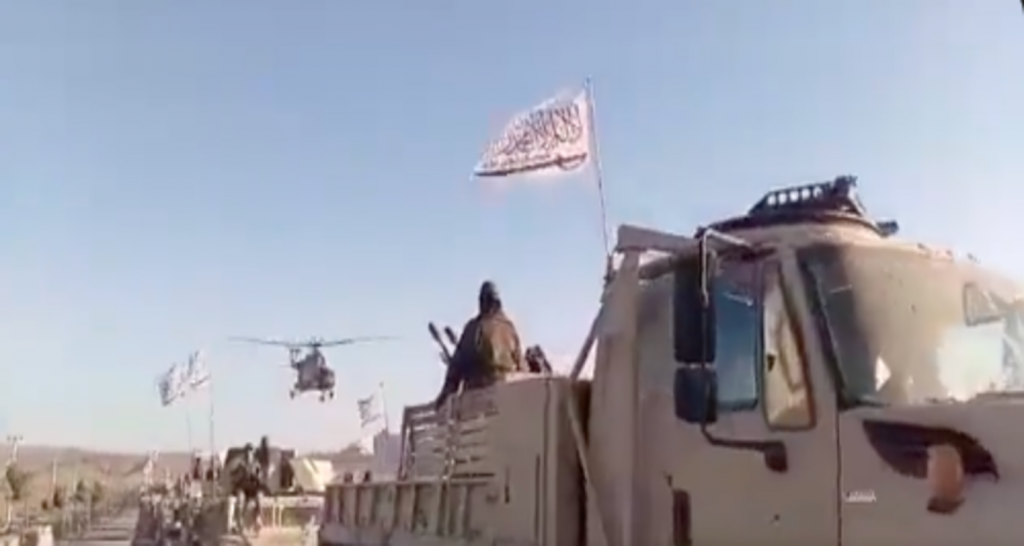 Taliban military parade (screenshot)