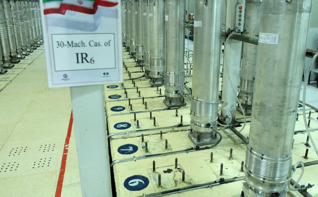 The existence of Iran’s new advanced centrifuges, such as these IR-6s, means Iran’s “breakout time” to a nuclear weapon will remain quite short (Credit: Tampa Bay Times/ZUMA Wire/Alamy Live News)