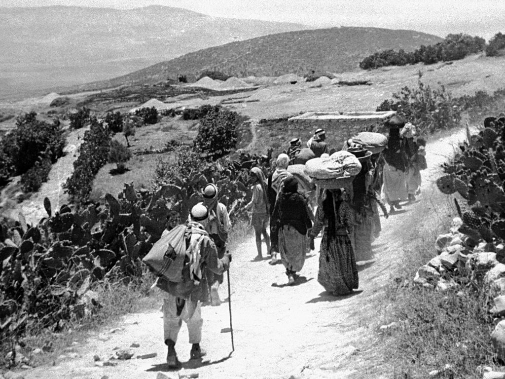 Fleeing Palestinian refugees: It was neither a legal requirement nor a norm at the time that they would be allowed to return to Israel (Image: Wikimedia Commons)