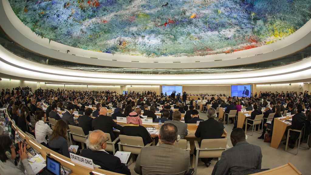 The UN Human Rights Council in session (Image: US Mission/Eric Bridiers/Flickr)