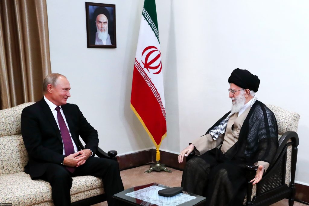 Vladimir Putin (left) told the world what he was going to do in Ukraine, but was not believed. We should believe the words of his Iranian counterpart and ally Ayatollah Ali Khamenei (right) (Image: Wikimedia Commons)