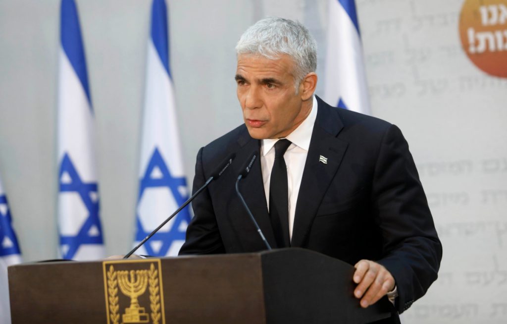 Yair Lapid: TV journalist-turned-politician, now likely to become interim PM (Image: Shutterstock)