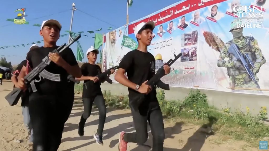 Gaza summer camps train kids to be soldiers or even terrorists (YouTube screenshot)