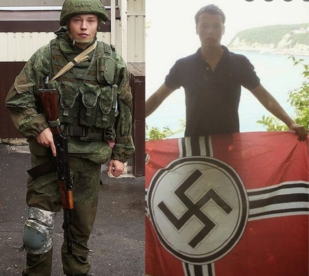 Alexey Milchakov, founder of the neo-Nazi Rusich unit that links Wagner and the Russian Imperial Movement (source: @P_Kallioniemi)