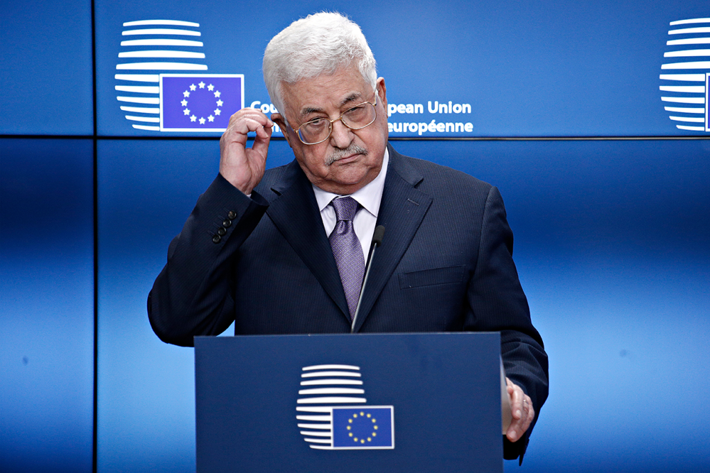 Mahmoud Abbas' invocation of antisemitic canards drew criticism in from the EU, but no policy change (Image: Shutterstock)