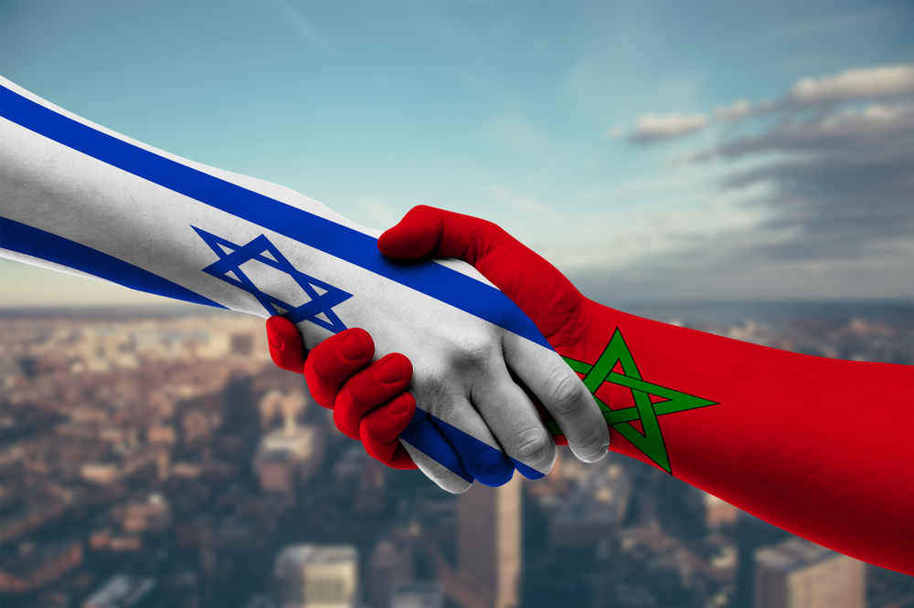 Shaking,Hands,Israel,And,Morocco