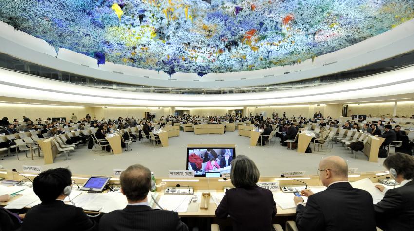 The UN Human Rights Council in session (Image: UN Photo)