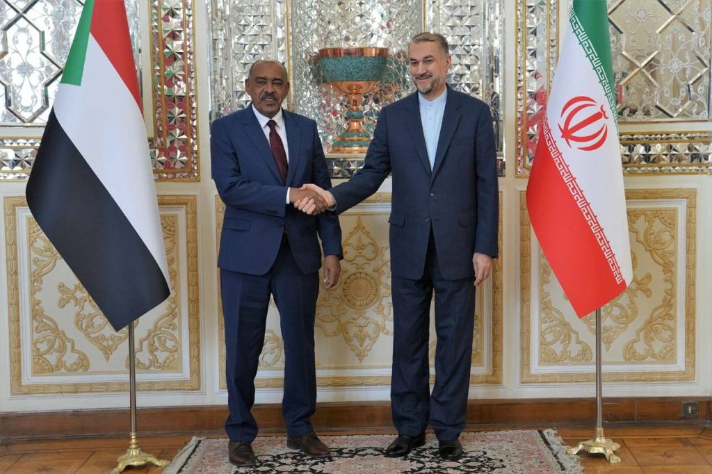 Iranian Foreign Minister Hossein Amir-Abdollahian meets his Sudanese counterpart Ali Al-Sadiq Ali in Tehran, Feb. 6 (image: Iranian Ministry of Foreign Affairs)