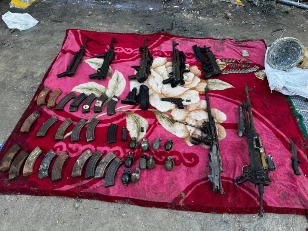 Weapons found in UNRWA’s Gaza headquarters (Image: IDF)