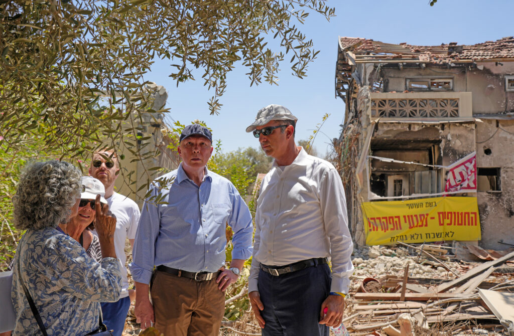 Dutton visits Kibbutz Be’eri, where more than 100 people were murdered on October 7