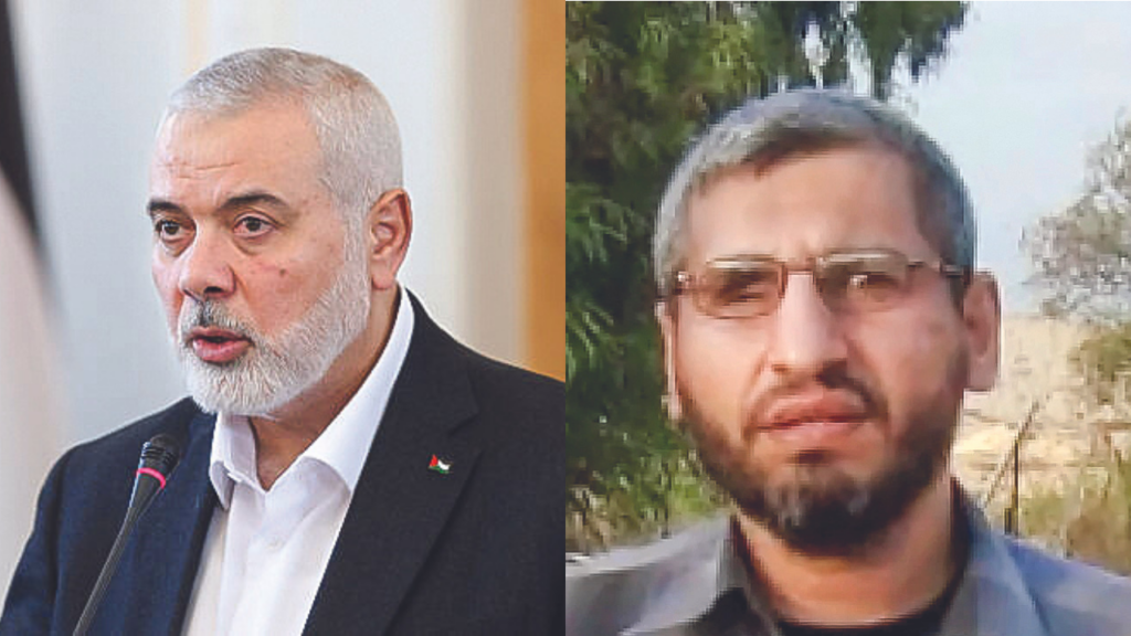 Running out of living leaders: Hamas political head Ismail Haniyeh (left), and military commander Mohammed Deif, both killed in July (Image: X/ Twitter)