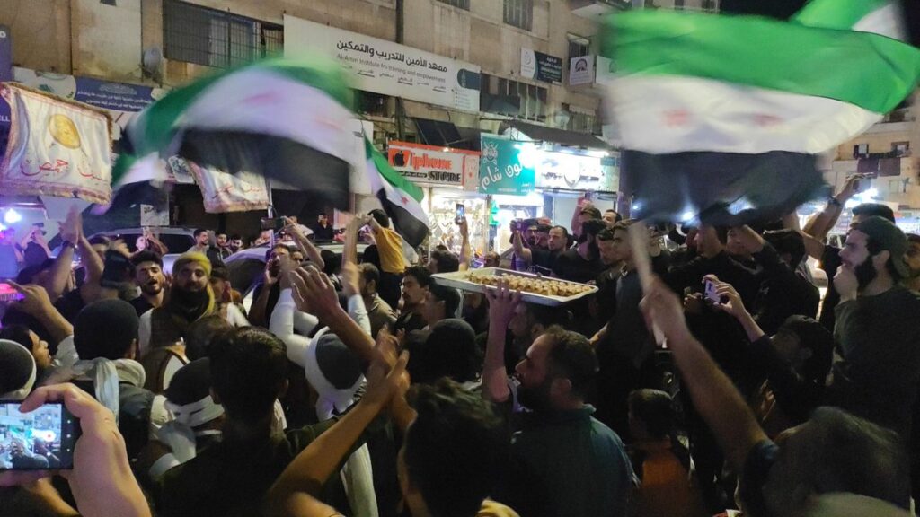 Syrians celebrate the demise of Hassan Nasrallah (Image: X/ Hamdi Rifai)