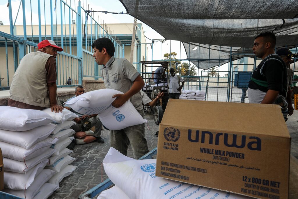 UNRWA is portrayed as the “backbone” of Gaza aid efforts, but actually supplied only 13% of aid there over recent months (Image: Anas Mohammed/ Shutterstock)