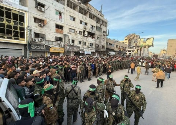 Hamas' show of force in Gaza (Screenshot)