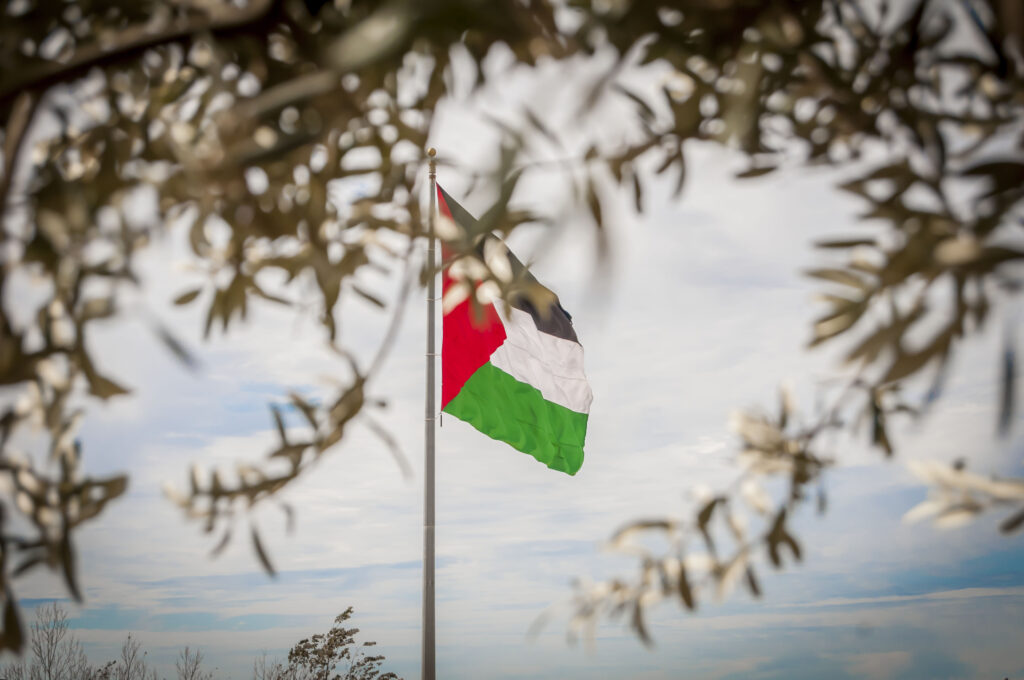 “Palestine” may have a flag, but it does not currently meet the criteria for statehood. Prematurely recognising it will not bring the day it does closer (Image: Shutterstock)