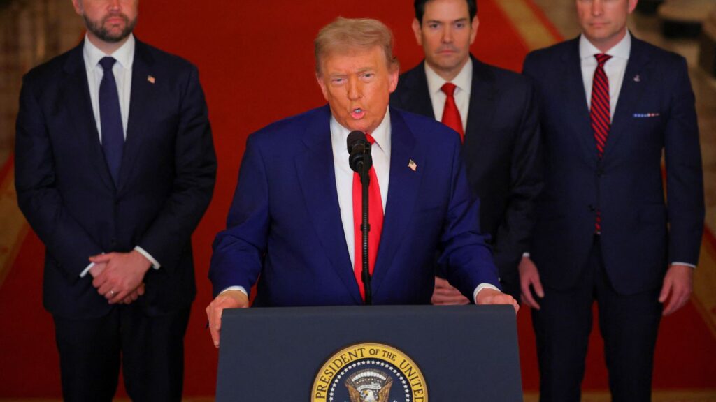 US President Trump announces on June 22: "A short time ago, the U.S. military carried out massive precision strikes on the three key nuclear facilities in the Iranian regime: Fordow, Natanz and Isfahan"