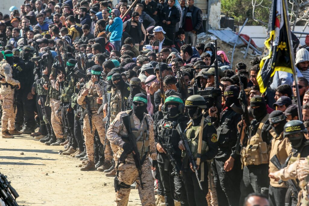Hamas fighters in Gaza (Image: Anas Mohammed/ Shutterstock)