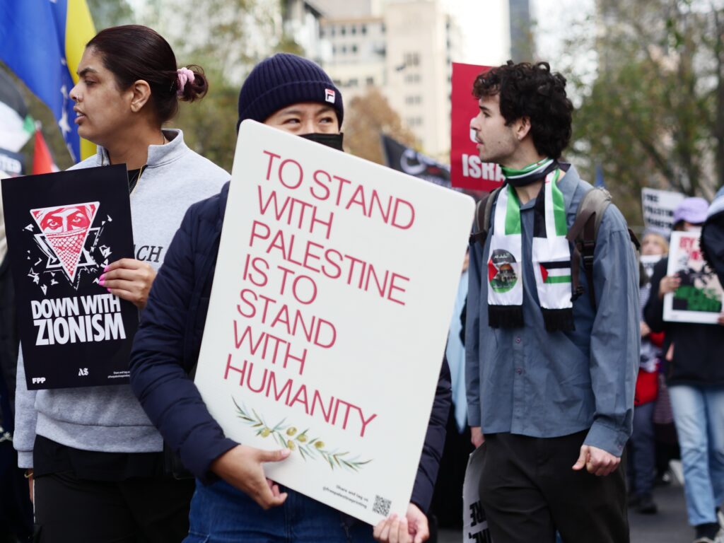 Street protest in Melbourne (Image: Shutterstock)