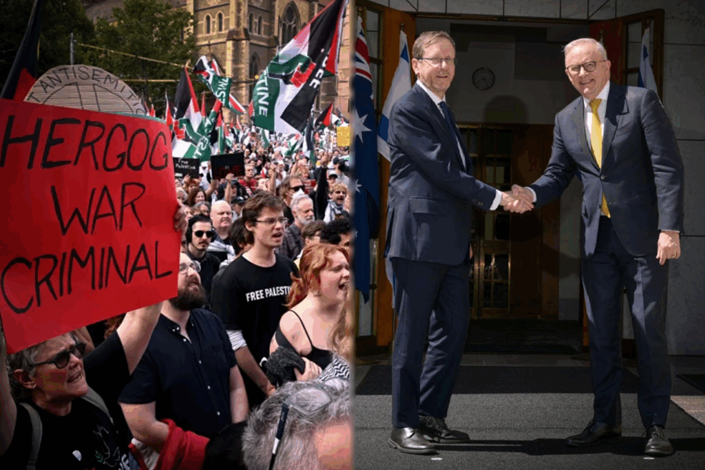 Israeli President Herzog in Australia: Protests amidst political and community meetings