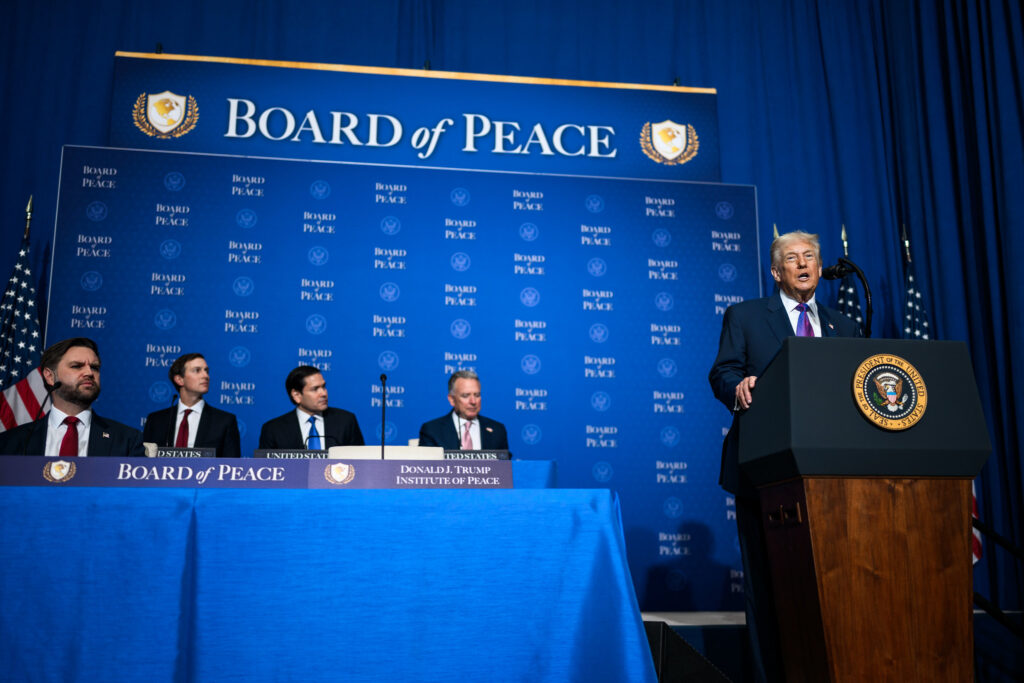 Not so mysterious: Donald Trump and his newly created Board of Peace (Image: Whitehouse.gov/ Flickr)
