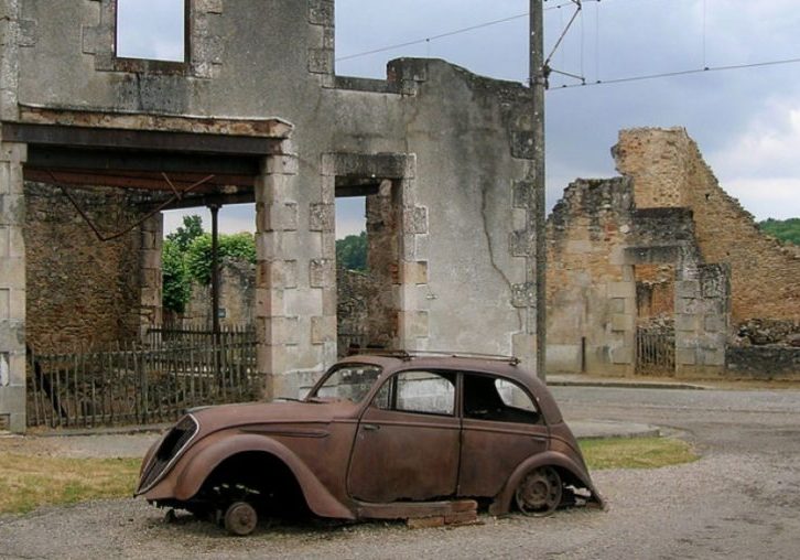 The French town of Oradour-Sur-Glane: Massacre site desecrated