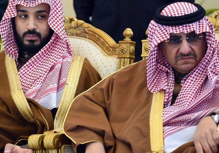 Palace intrigue: Muhammad bin Salman usurped former Crown Prince Muhammad bin Nayef (right) last year