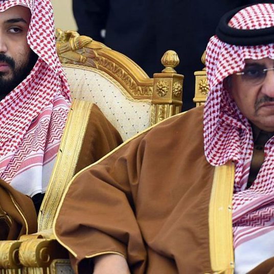 Palace intrigue: Muhammad bin Salman usurped former Crown Prince Muhammad bin Nayef (right) last year