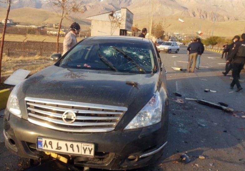 The alleged site of Fakhrizadeh’s assassination near Teheran
