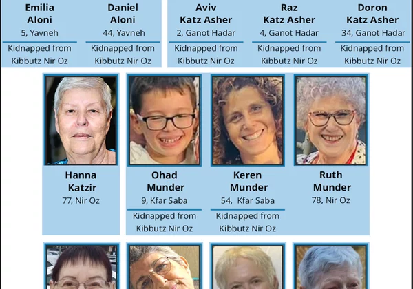 The 13 hostages freed on Friday evening