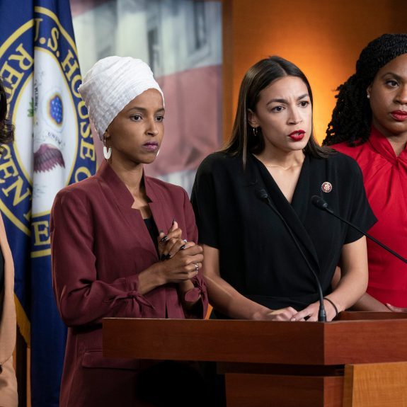 The self-styled “squad”: Tlaib, Omar, Ocasio-Cortez and Pressley