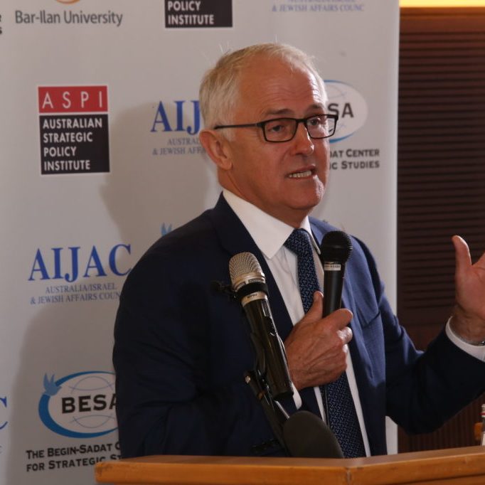 Prime Minister Turnbull addressed Beersheba Dialogue event co-hosted by AIJAC