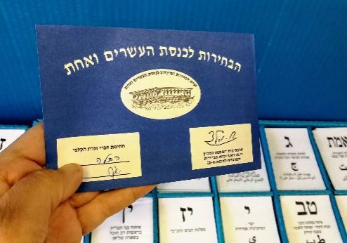 Israeli ballot papers: Israelis are heading back to the ballot box of March 23, for the fourth time in two years. (Photo credit: Wikimedia Commons)