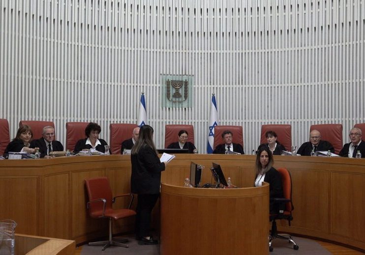 Israel's Supreme Court in session, January 5, 2023, in Jerusalem, Israel. (Credit: Eddie Gerald/Alamy Live News)