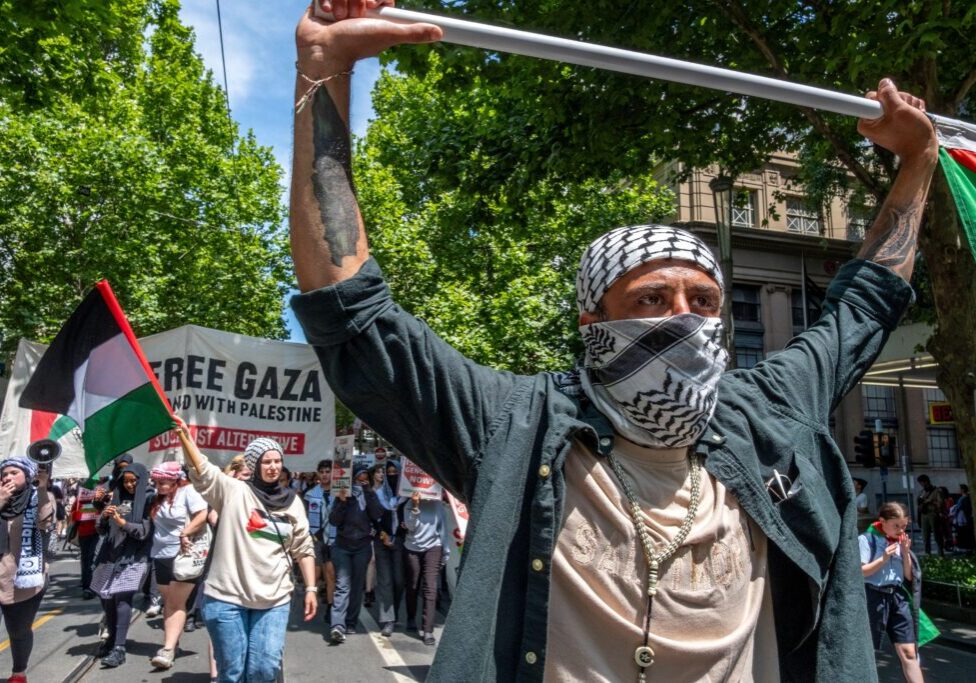 Palestine rally in Melbourne, Victoria (Image: Alamy Live News)