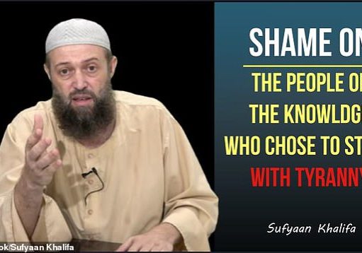 Sunni preacher and internet conspiracy theory promoter Sufyaan Khalifa (YouTube screenshot)