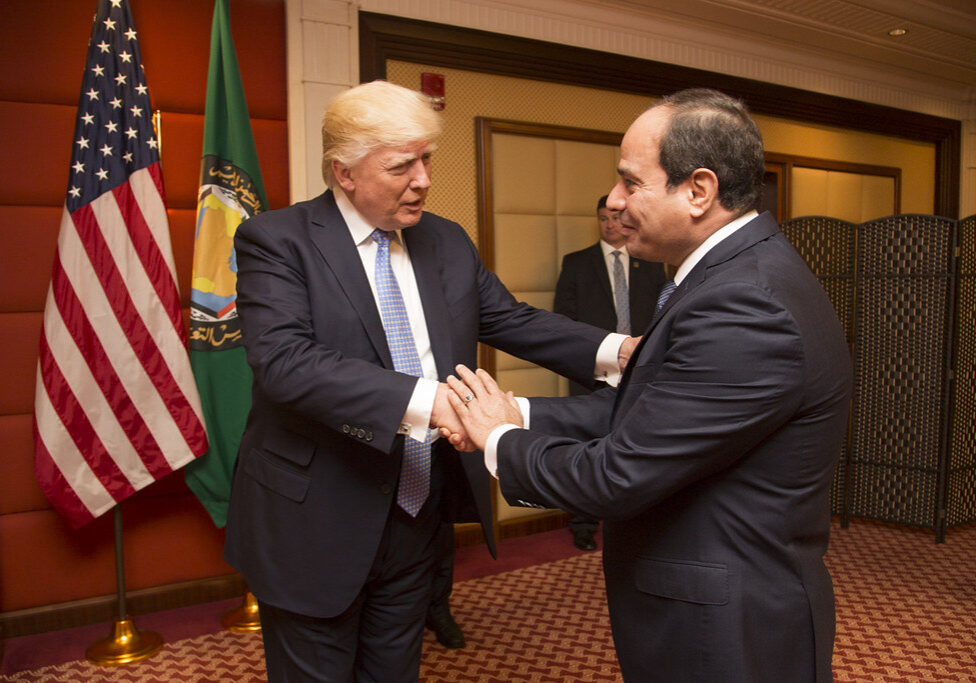 Egyptian President Abdel Fattah El-Sisi meeting President Donald Trump in May 2017 (image: Flickr)